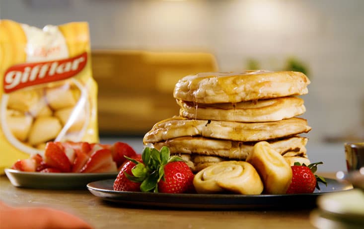 Pancakes mit  GIFFLAR Vanille | Pågen