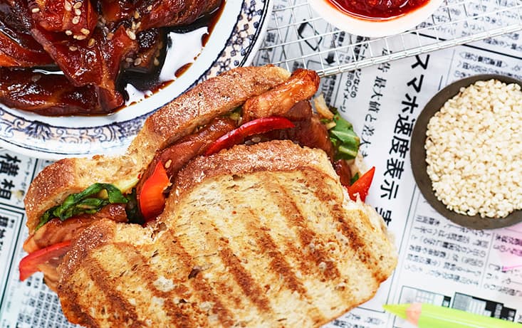 KraftBRÖD Toast Teriyaki mit Lachsfilet & Choi - Rezept | Pågen